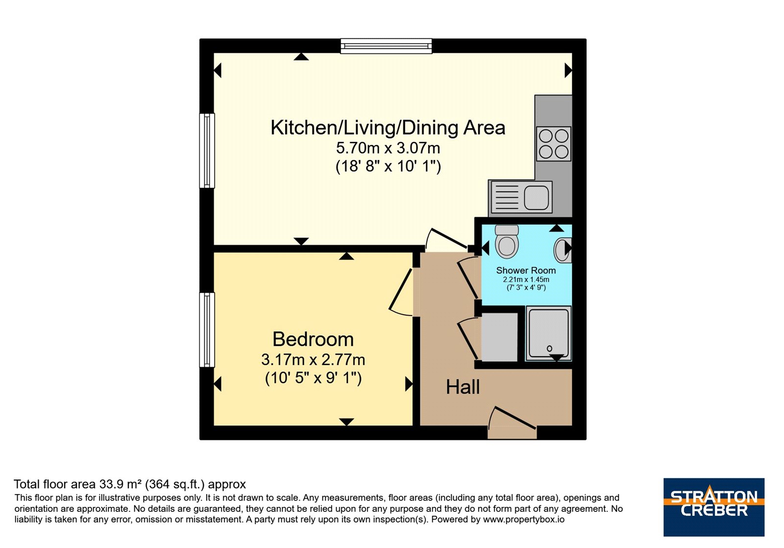 Flat 6, Cameo Court,, South Roskear Terrace, Cornwall floorplan