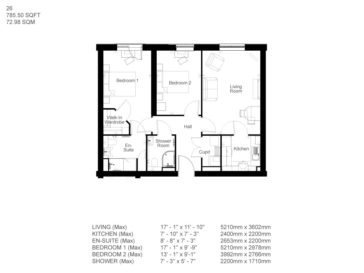 26, Cambourne floorplan