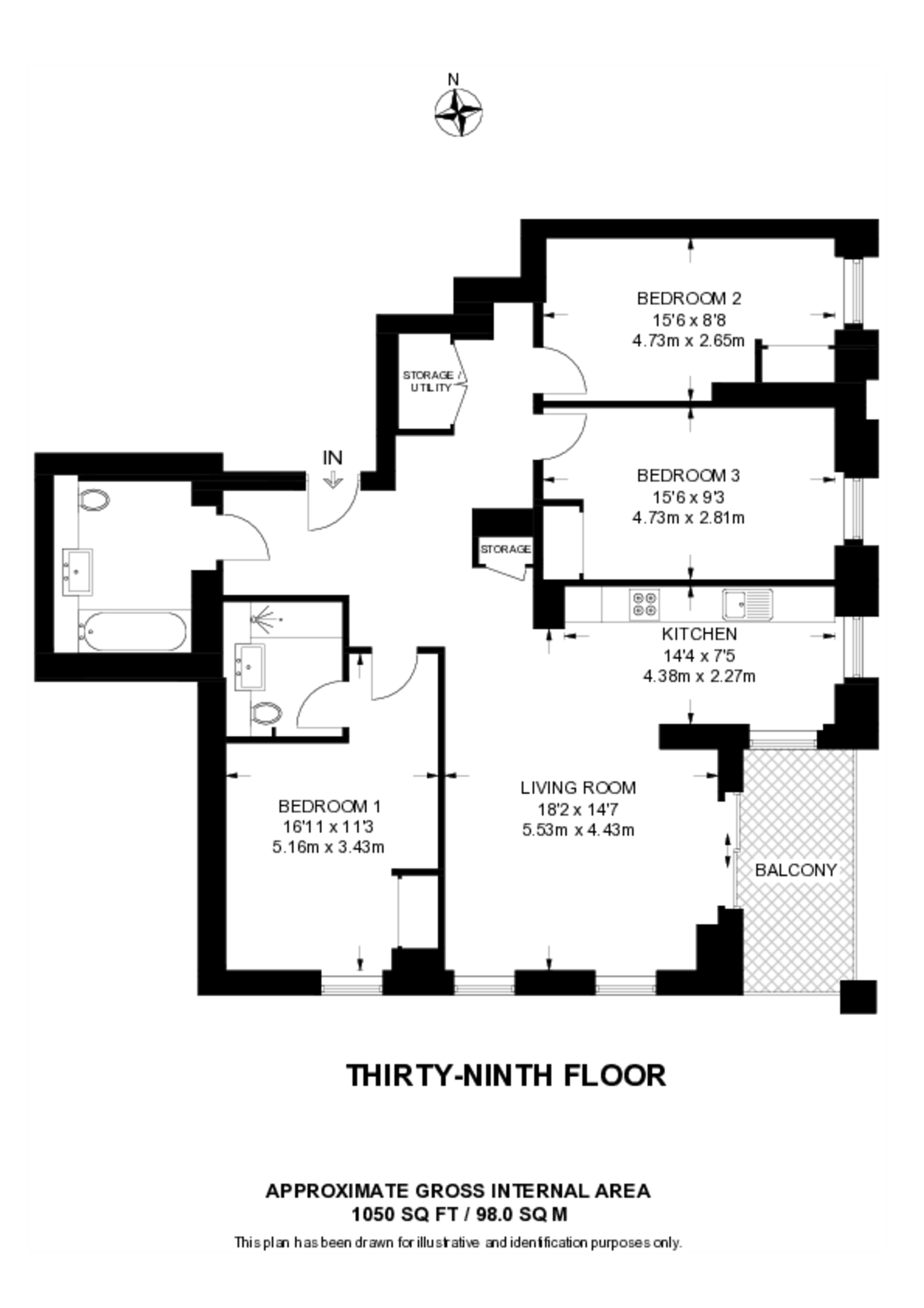 One Thames Quay, Canary Wharf floorplan