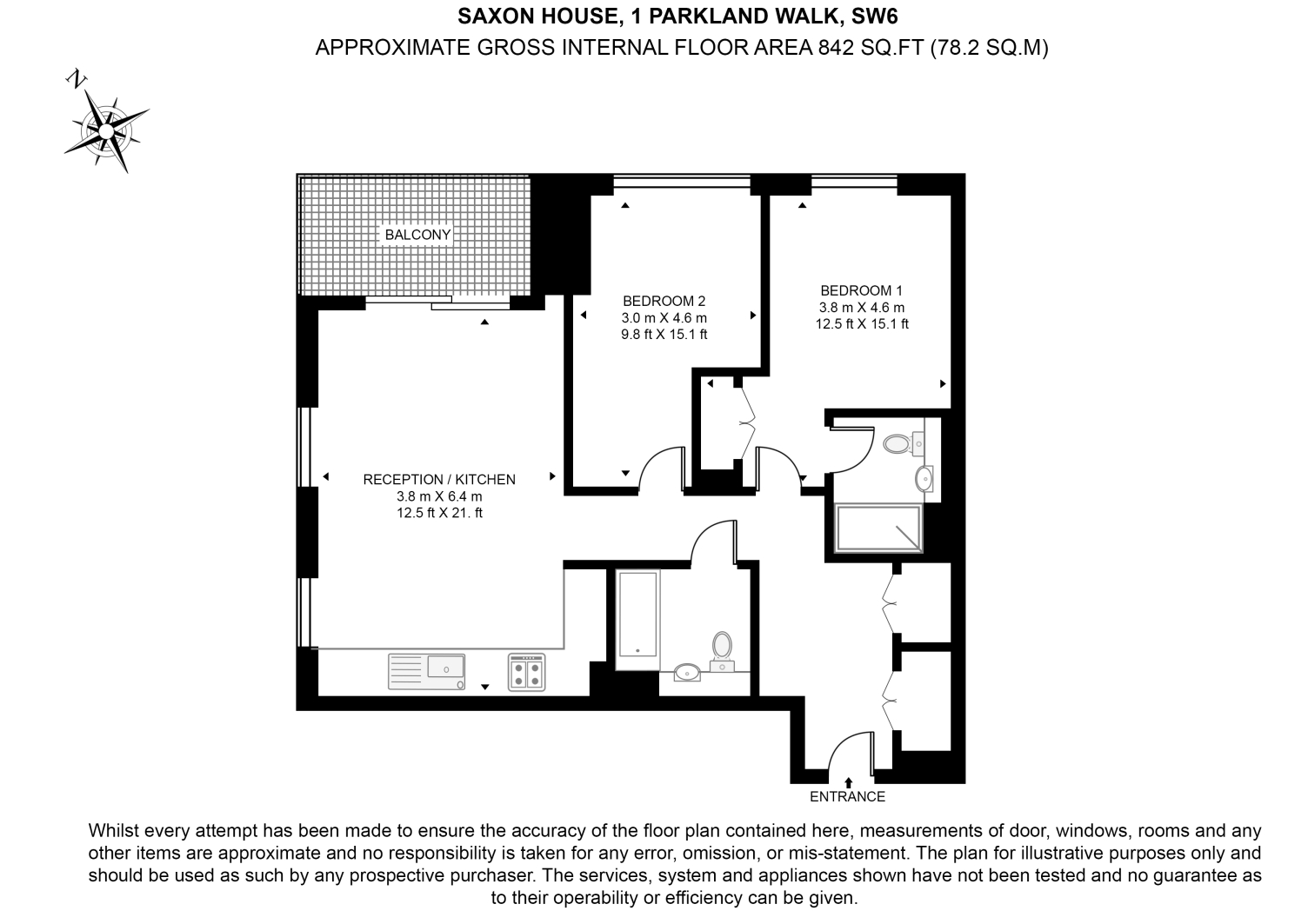 Saxon House, Kings Road Park floorplan