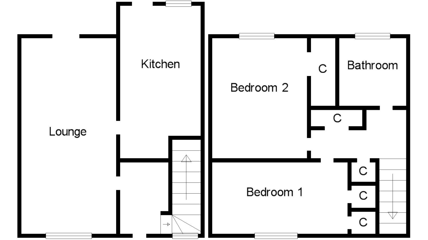 2 Bedrooms End terrace house for sale in Thistle Street, Cowdenbeath, Fife KY4