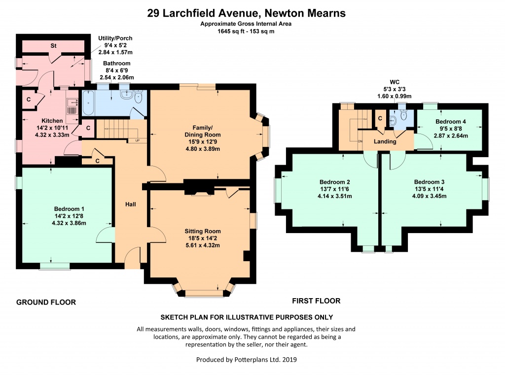4 Bedrooms Detached bungalow for sale in 29 Larchfield Avenue, Newton Mearns G77