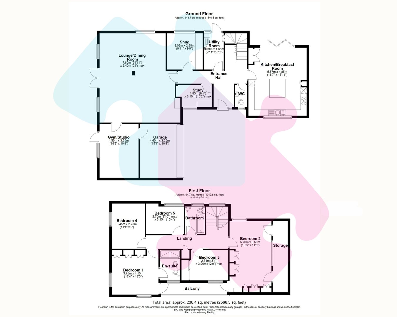 65, Yockley Close, CAMBERLEY floorplan