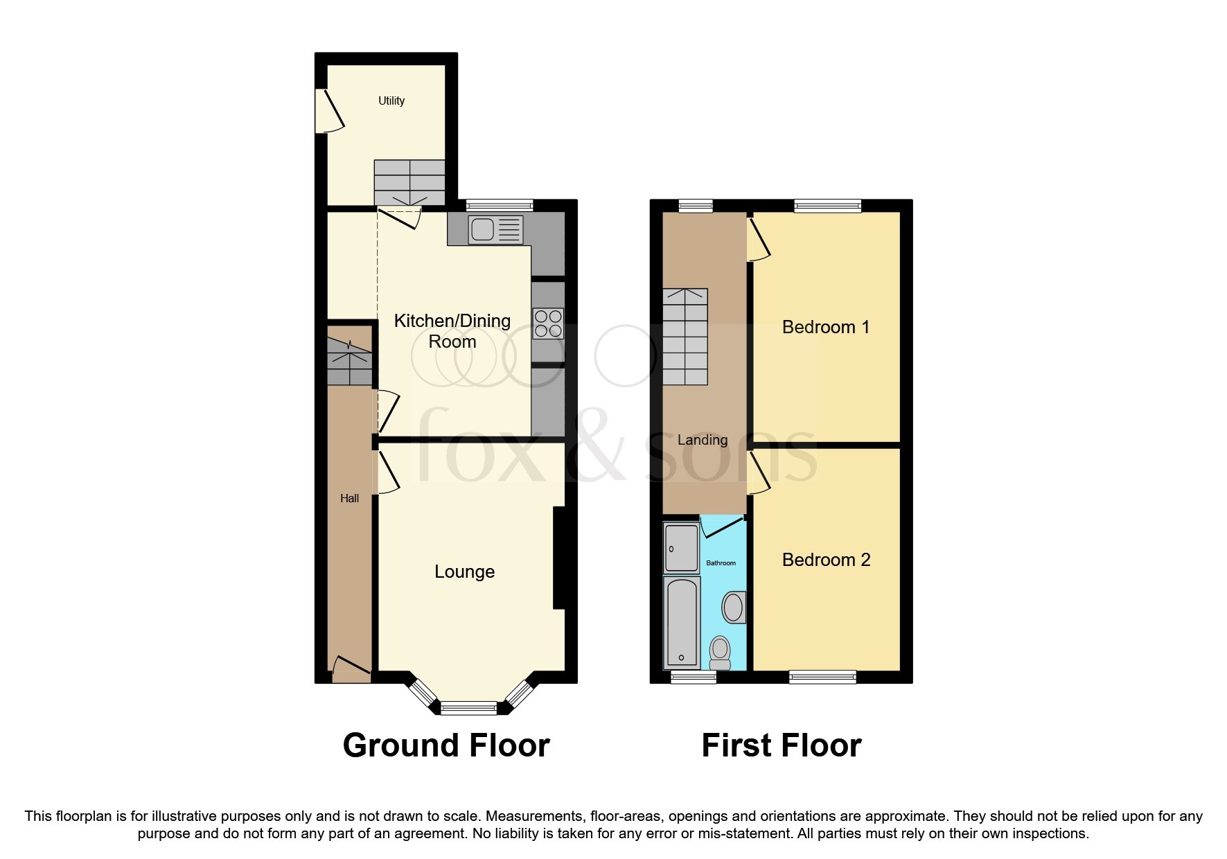 2, Willow View, MINEHEAD floorplan