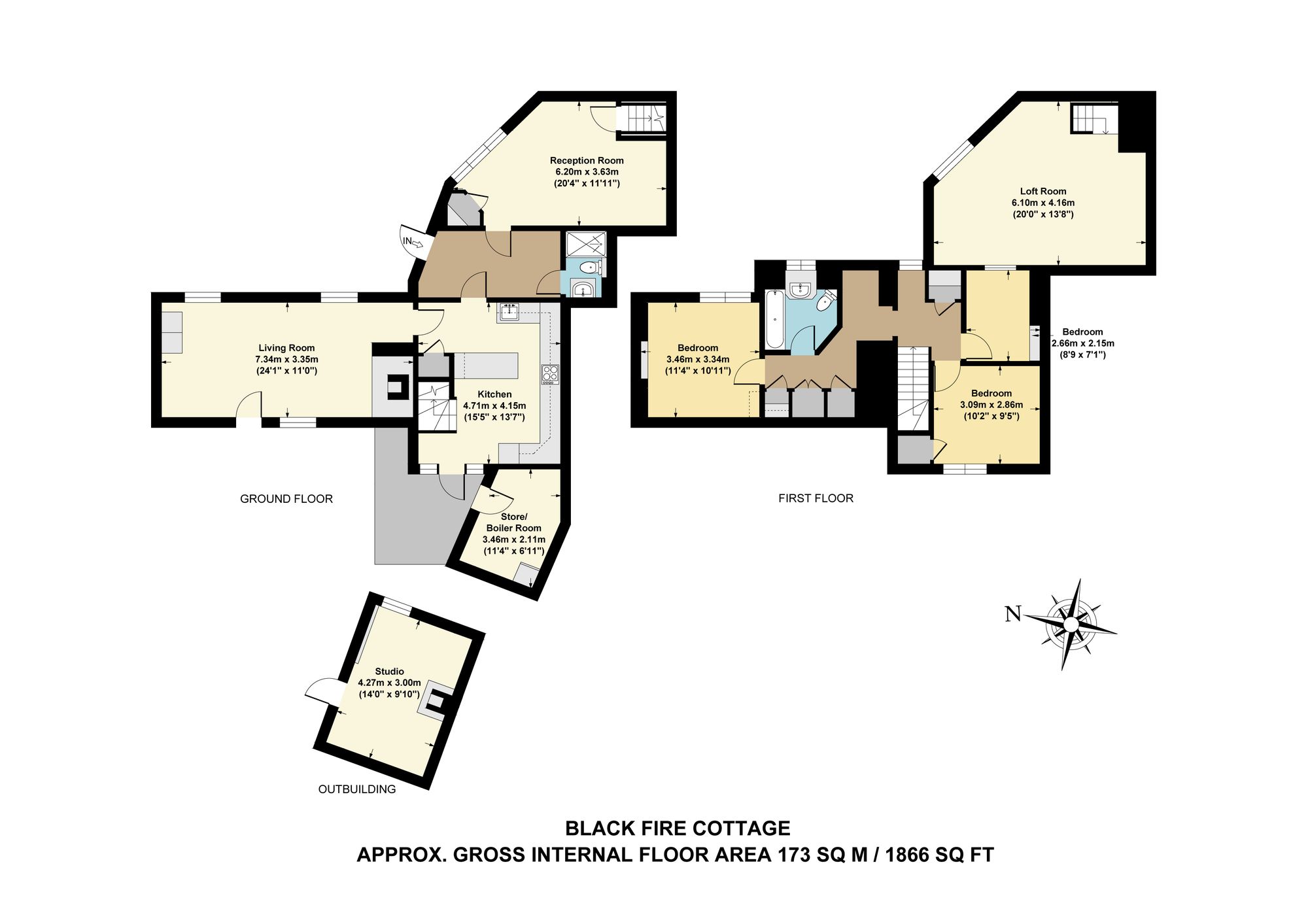 Black Fire Cottage, The Walk, Kidlington floorplan