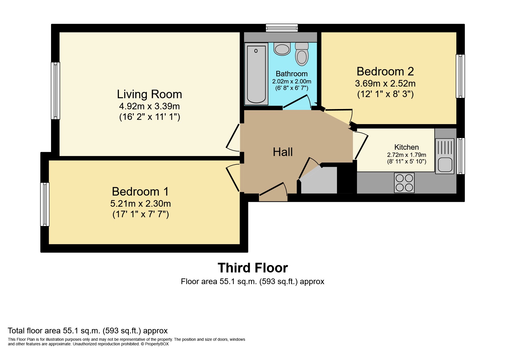 Ferguslie Walk, Paisley PA1, 2 bedroom flat for sale 65725480