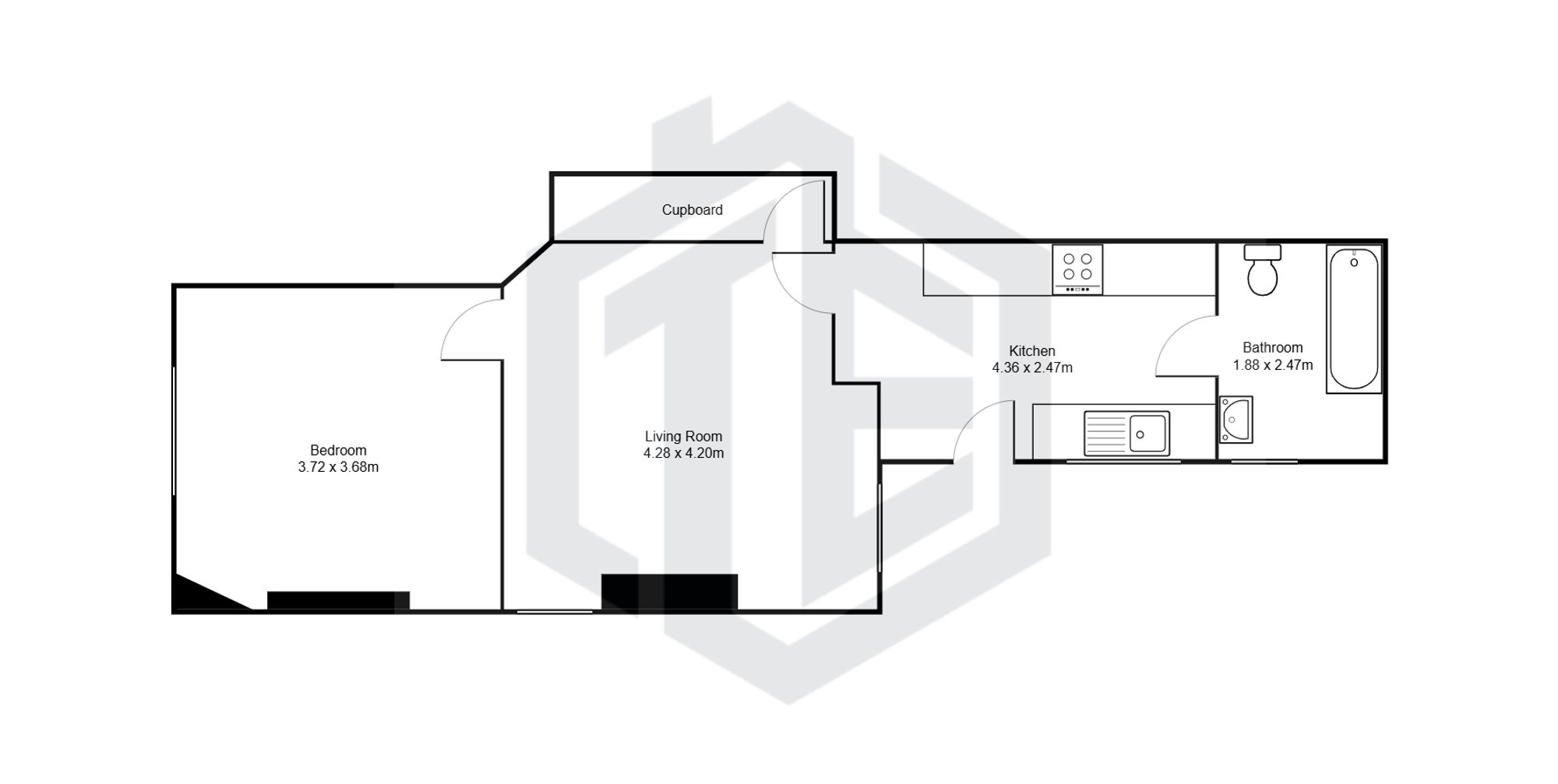 1 Fitzroy Street, Preston floorplan