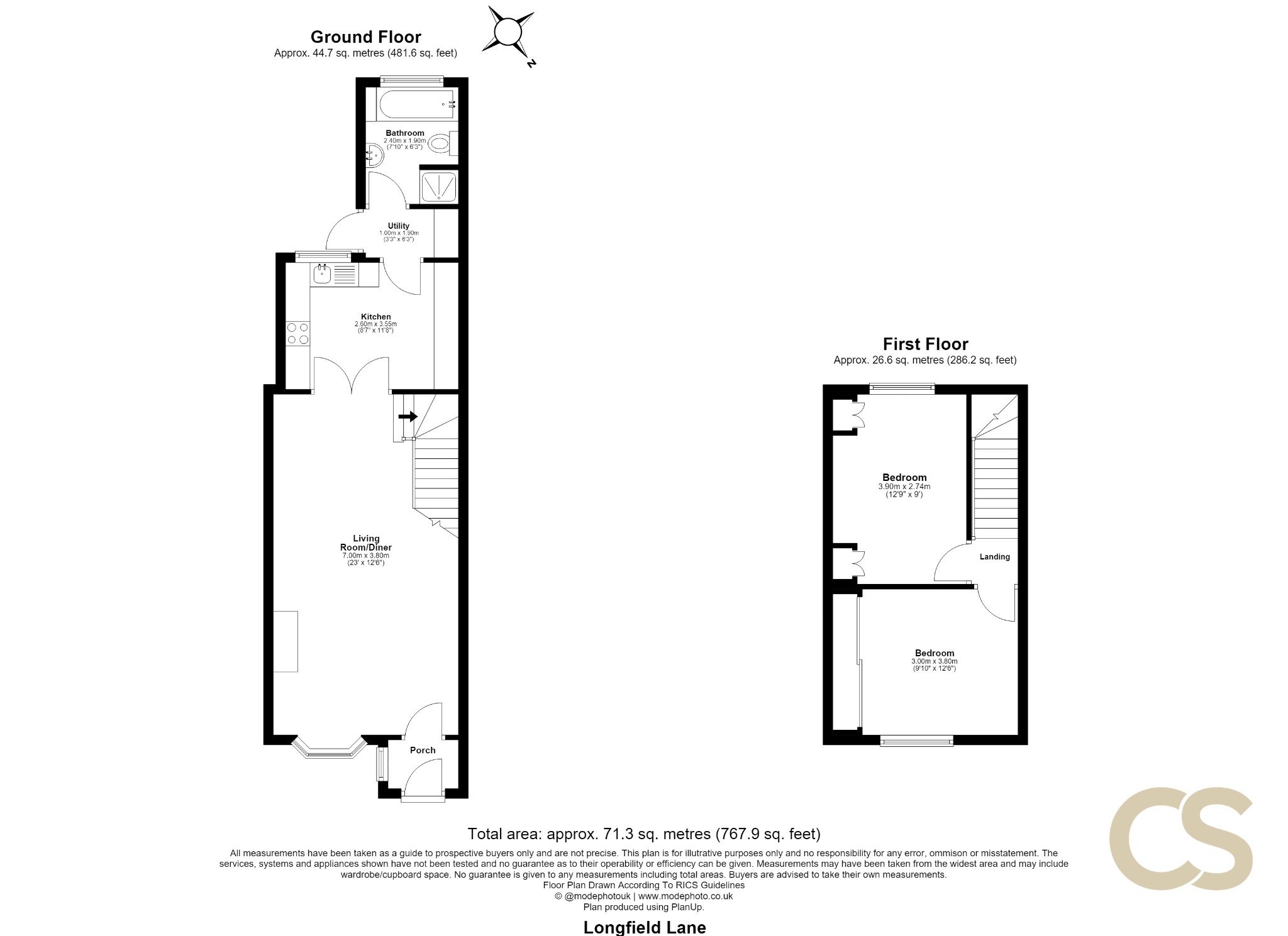 13 Longfield Lane, Cheshunt, Hertfordshire floorplan
