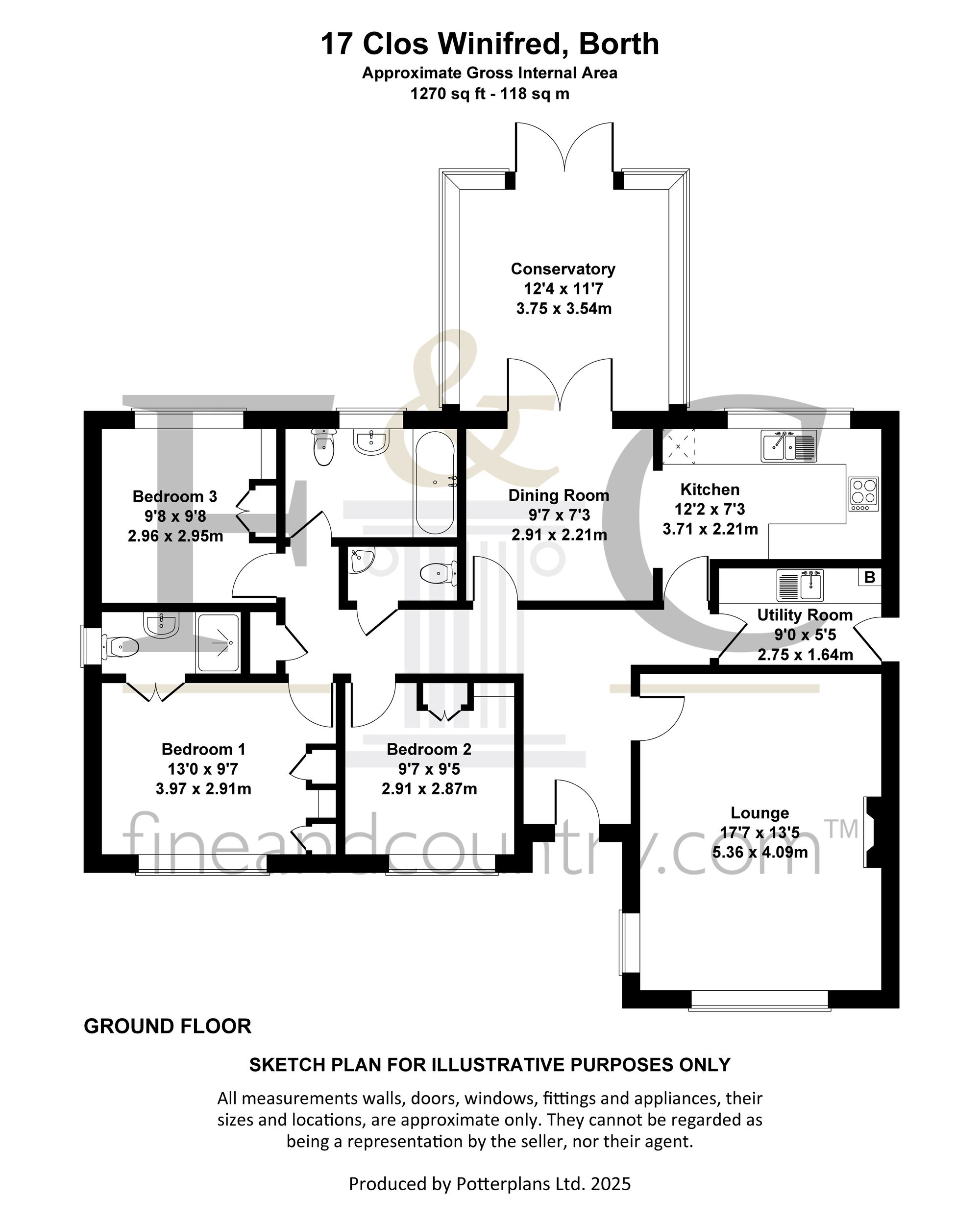 17 Clos Winifred, Borth floorplan