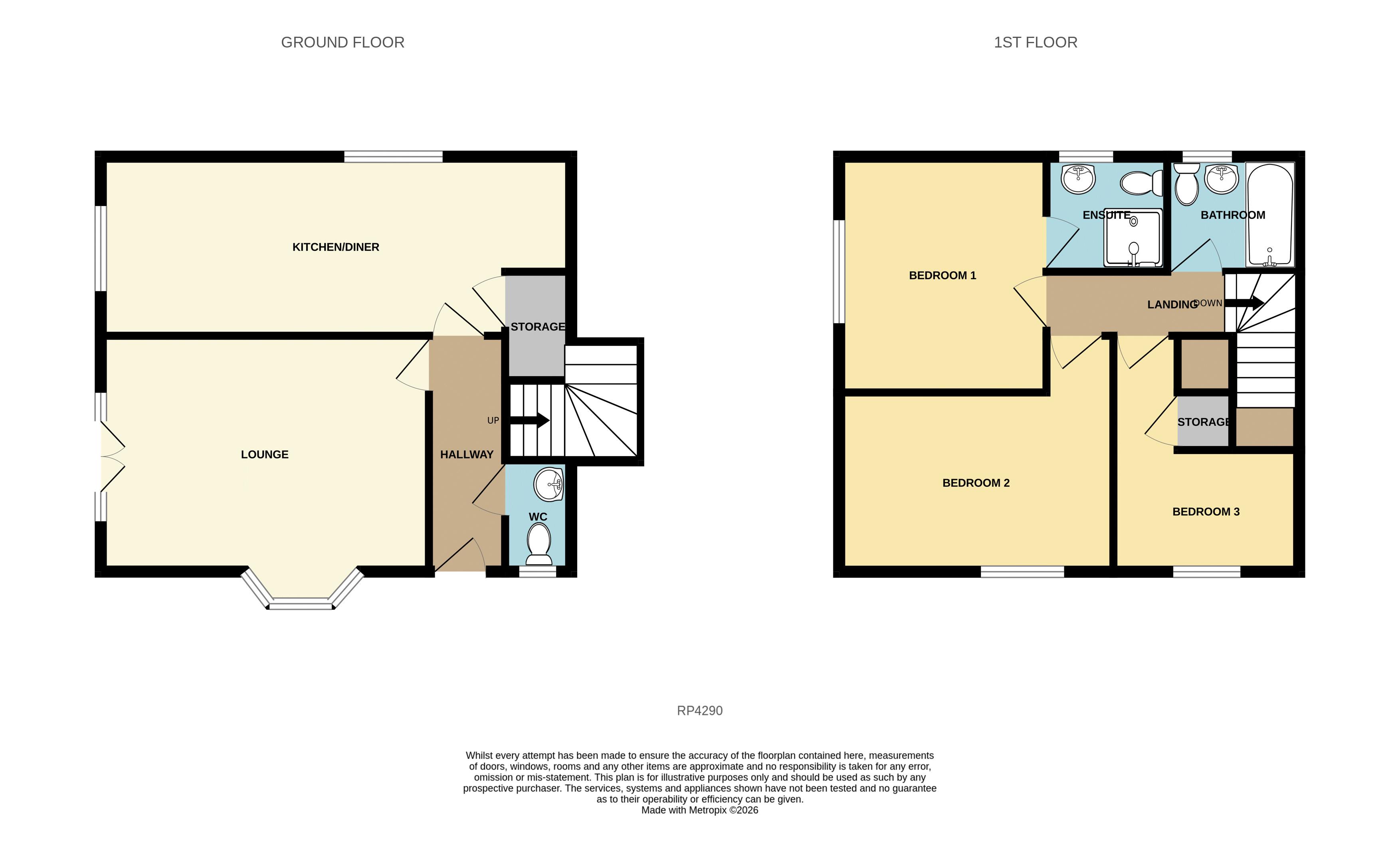 1, Maes Ebberston Place, Colwyn Bay floorplan