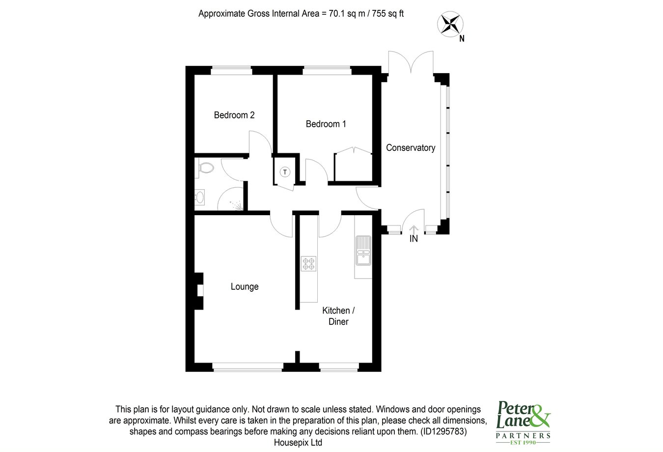 34, Evans Close, Huntingdon floorplan