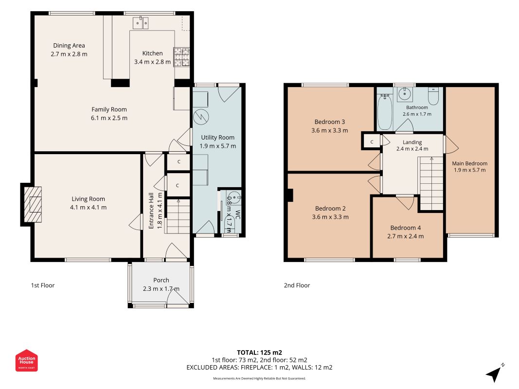 6 North Lane North Sunderland, Seahouses floorplan
