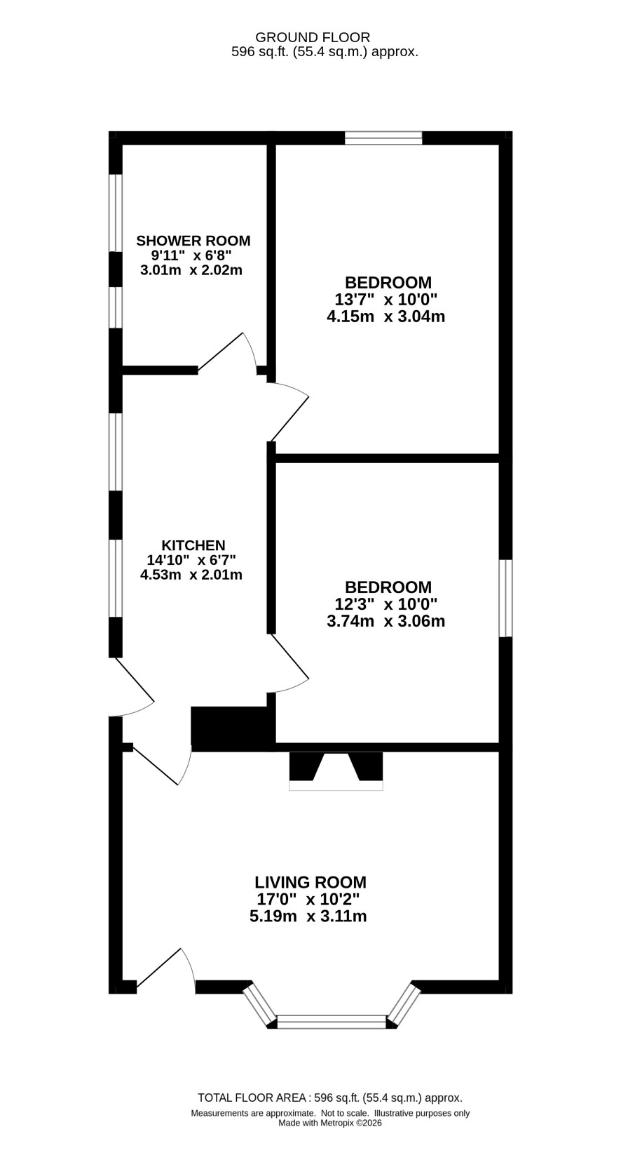 4 Second Avenue, Caister-On-Sea, Great Yarmouth floorplan