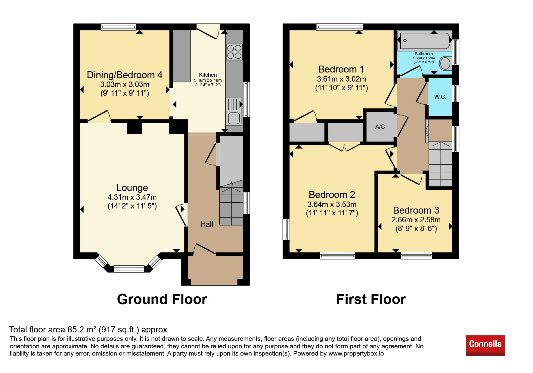 11, Warburton Gardens, Plymouth floorplan