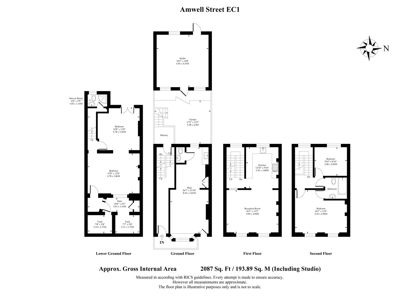 37, Amwell Street, London floorplan