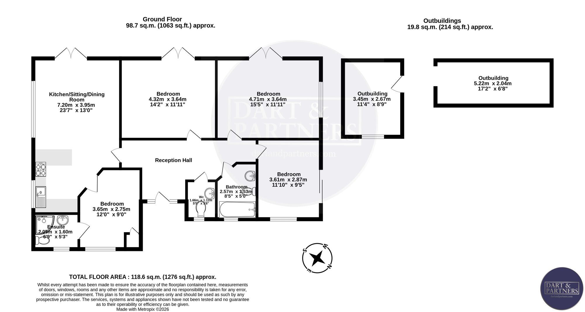 12 The Mews, Dawlish floorplan