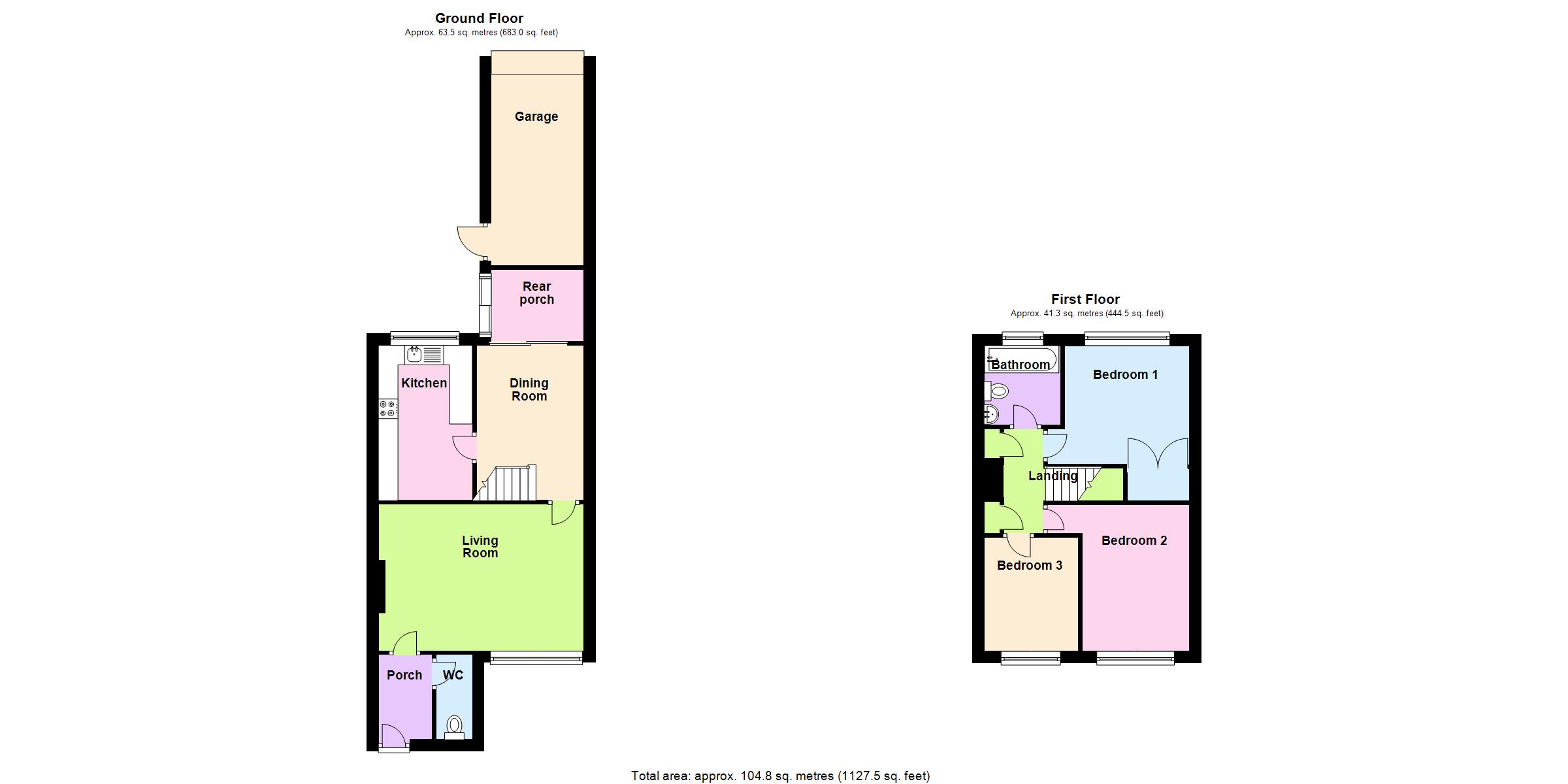 11, Willow Close, Warwickshire floorplan