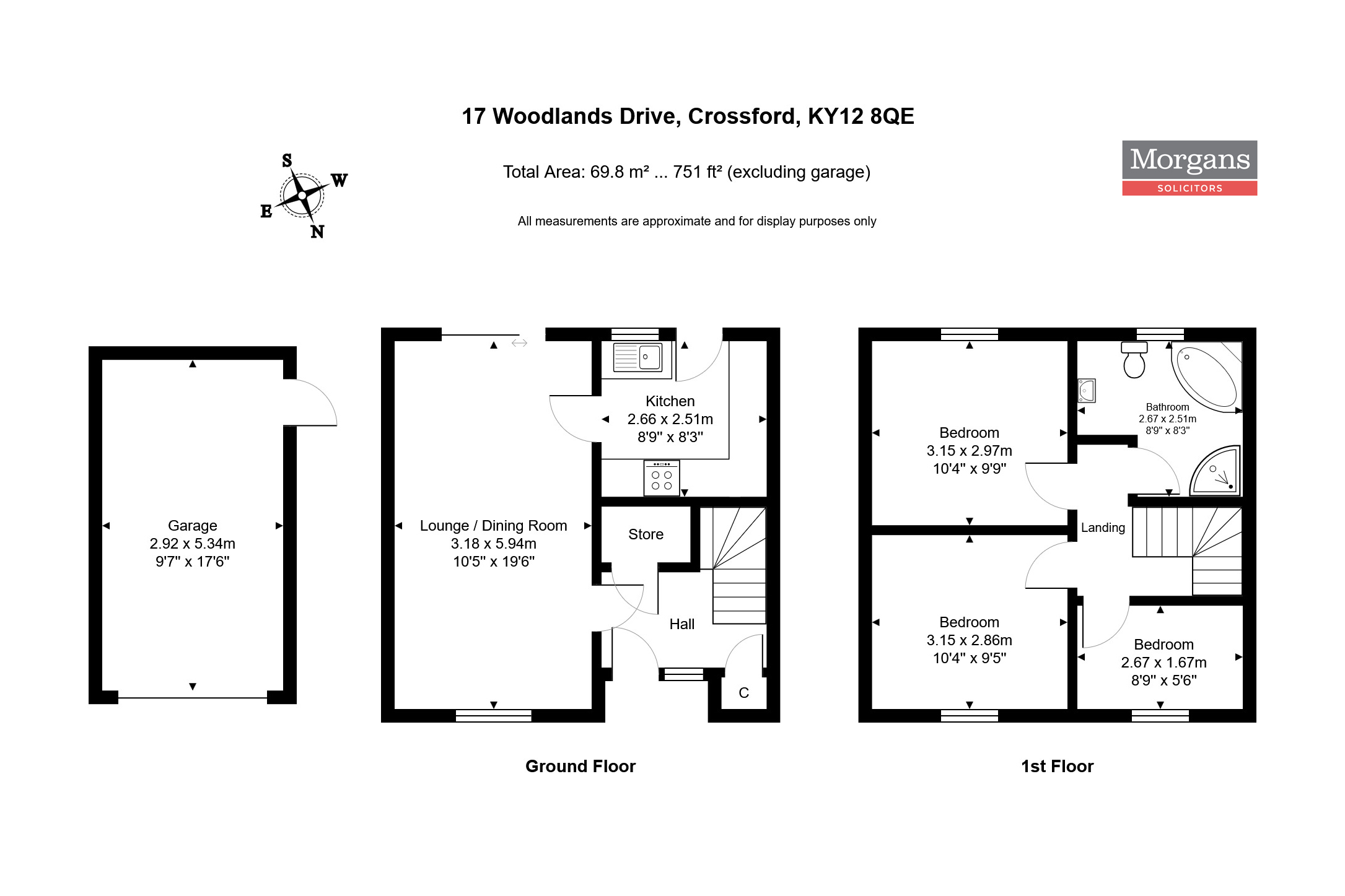 17, Woodlands Drive, Crossford floorplan