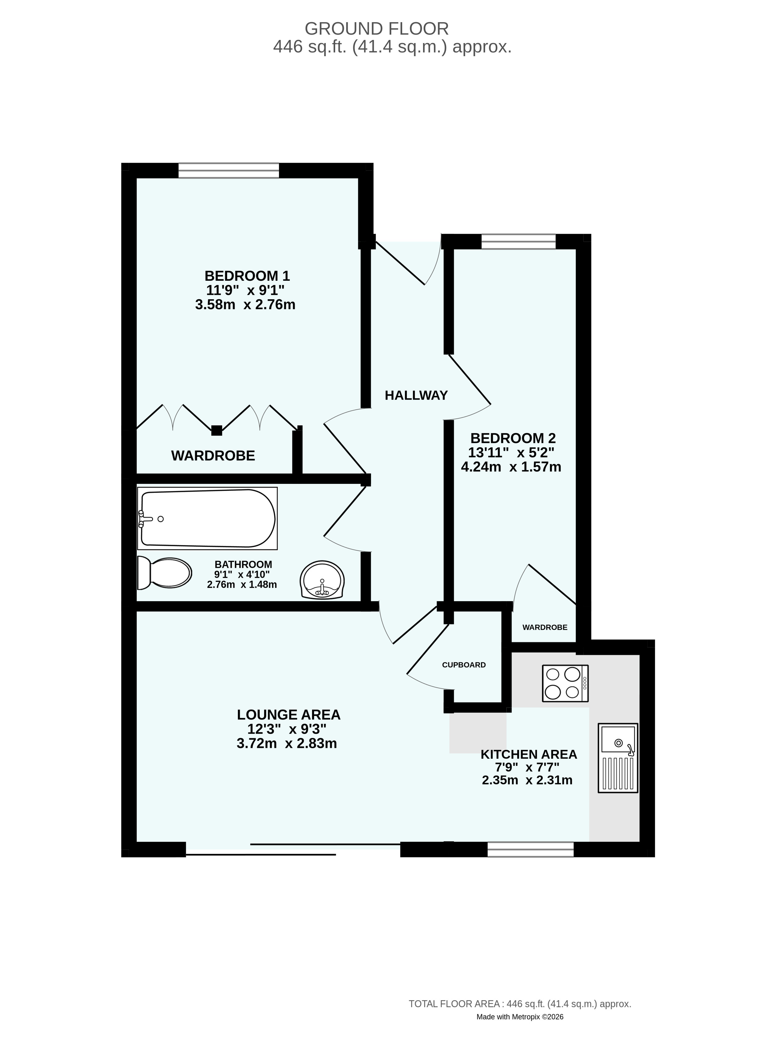 10 Chapel Walk Mews North Parade, Camborne Cornwall, Cornwall floorplan