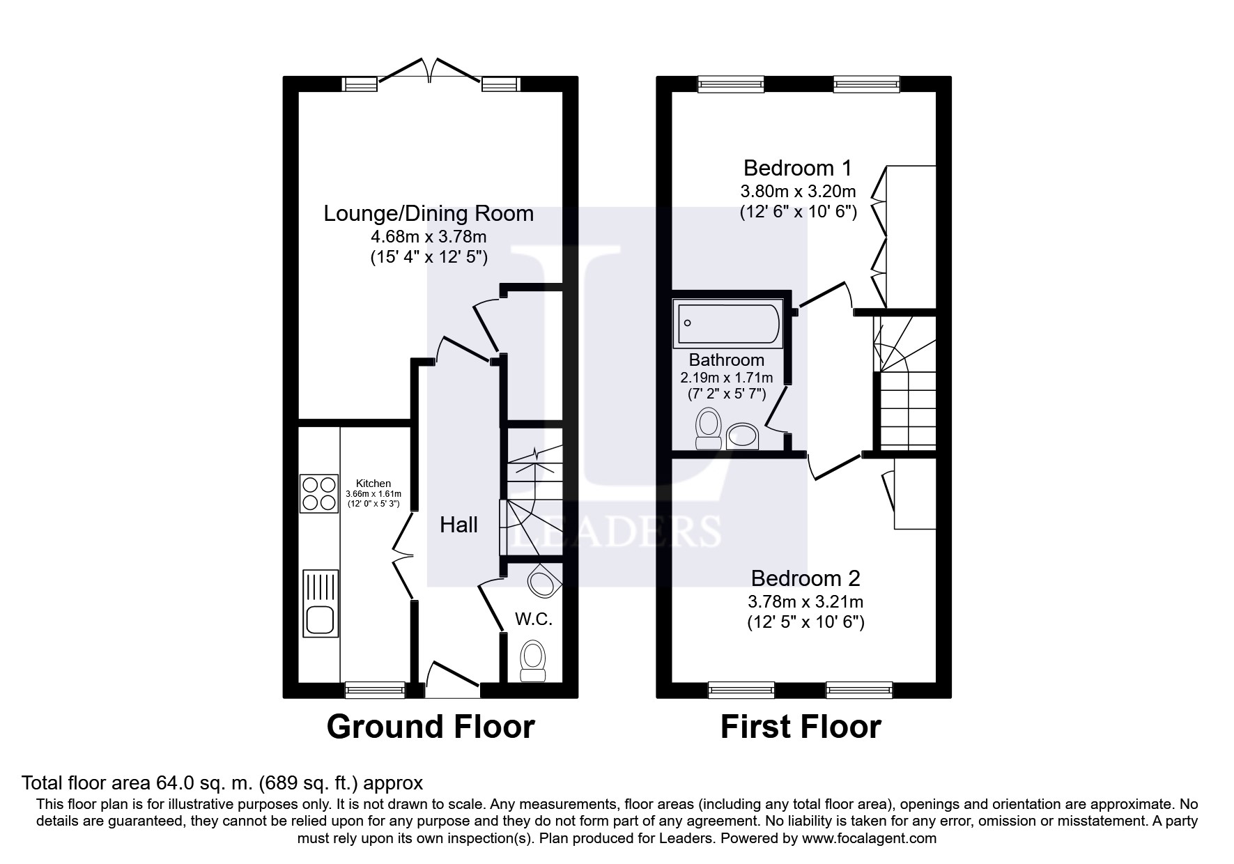 2 Bedrooms Terraced house for sale in Smeeds Close, East Grinstead, West Sussex RH19