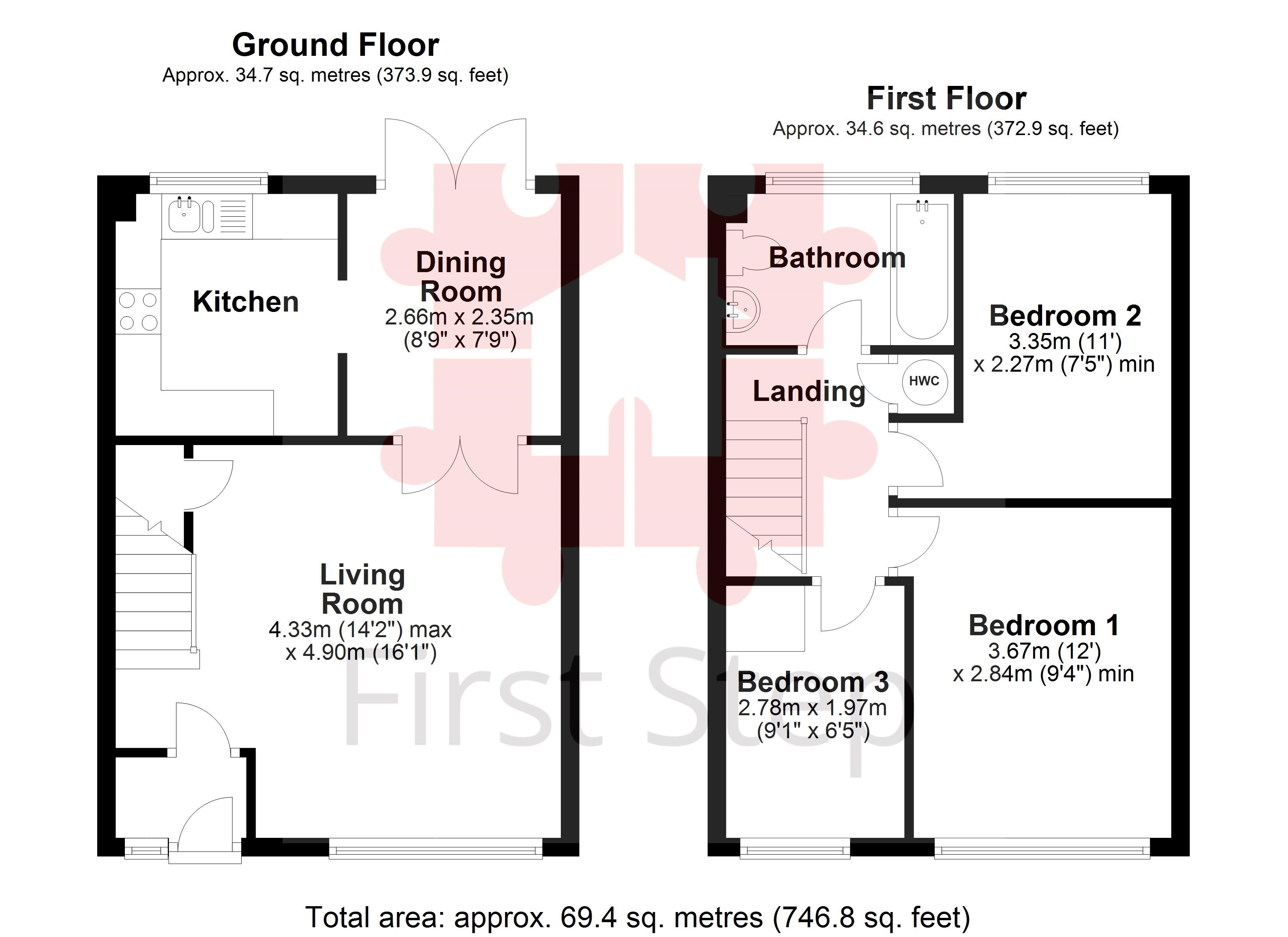 Saxon Avenue Stotfold Hitchin Herts Sg5 3 Bedroom Terraced House For Sale Primelocation