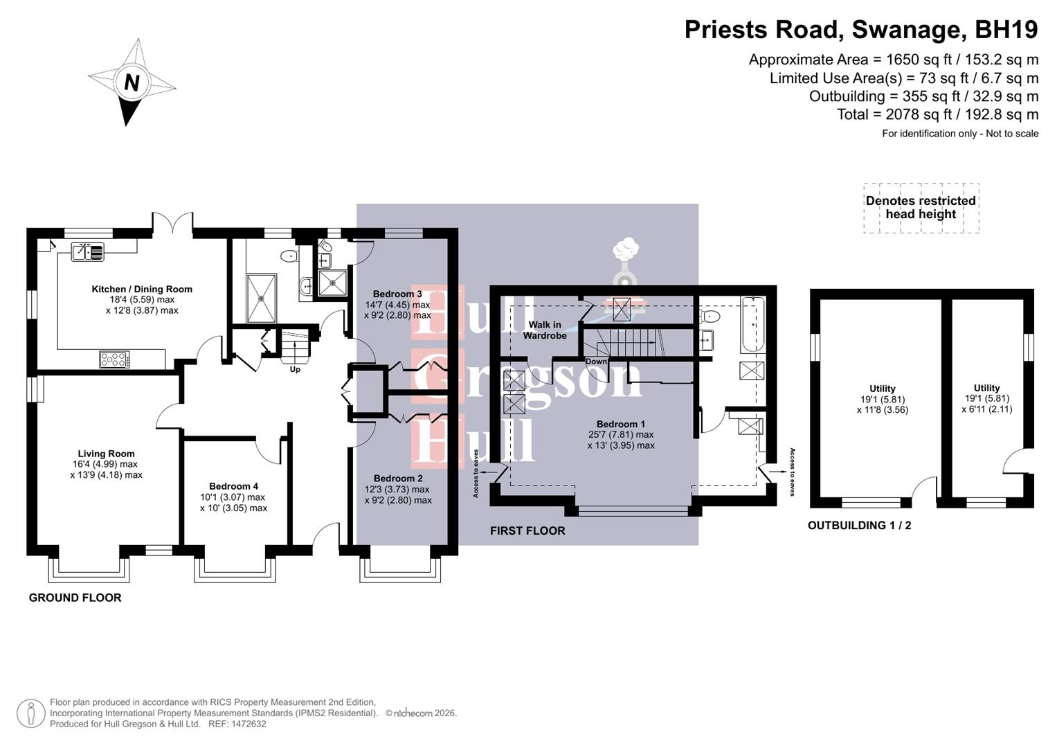 19, Priests Road, Swanage floorplan