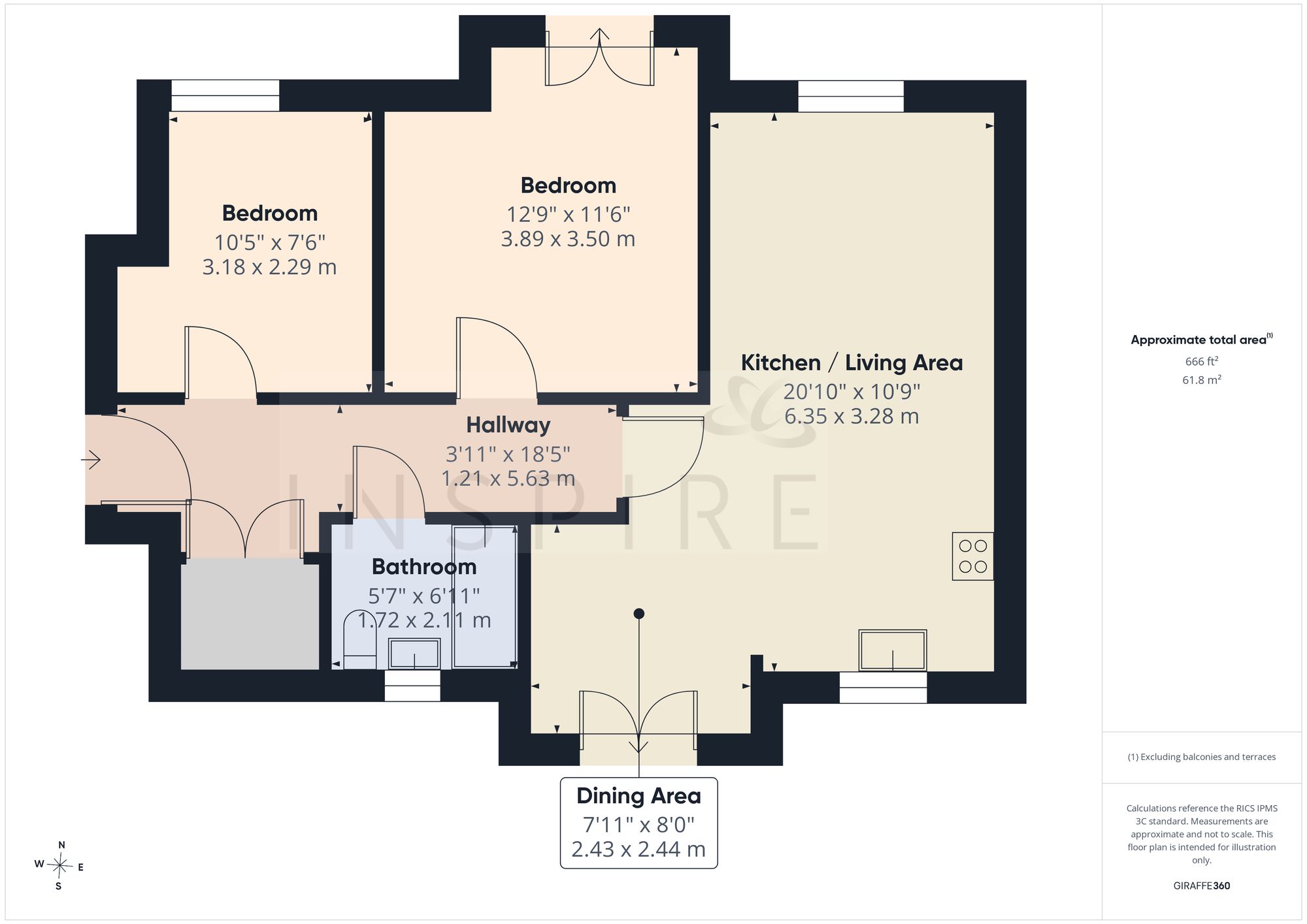 4 Opal House Daffodil Crescent, Crawley floorplan