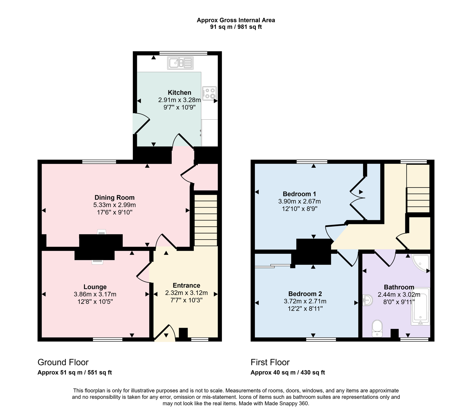 28, Low Seaton, Workington floorplan