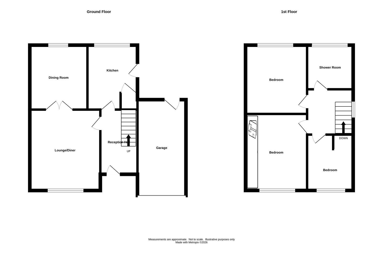 56, Markham Drive, Kingswinford floorplan