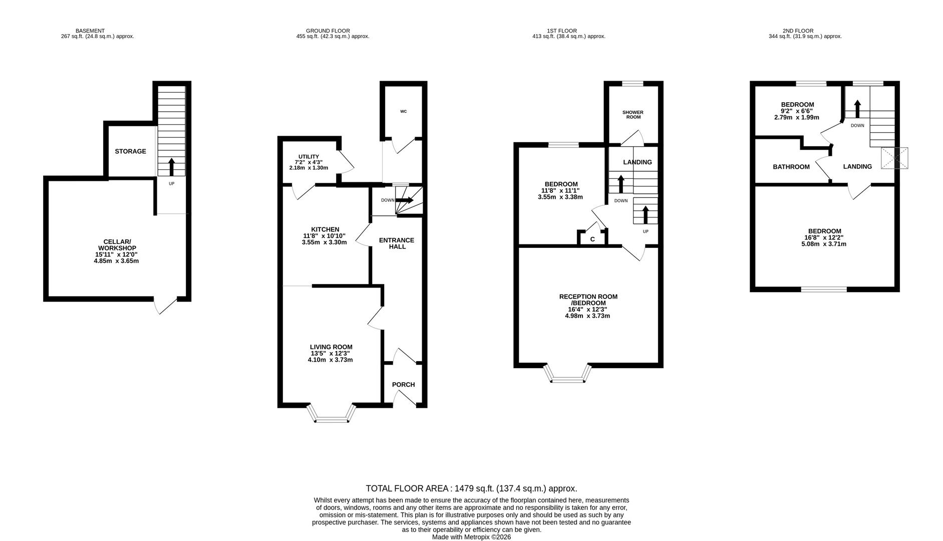 7, Cobourg Place, Hastings floorplan
