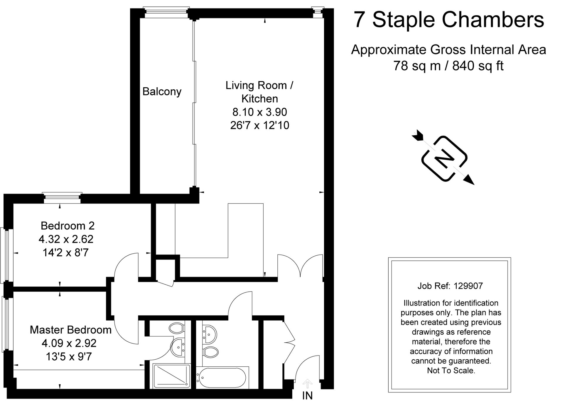Apt 7, Staple Chambers Staple Gardens, Winchester floorplan