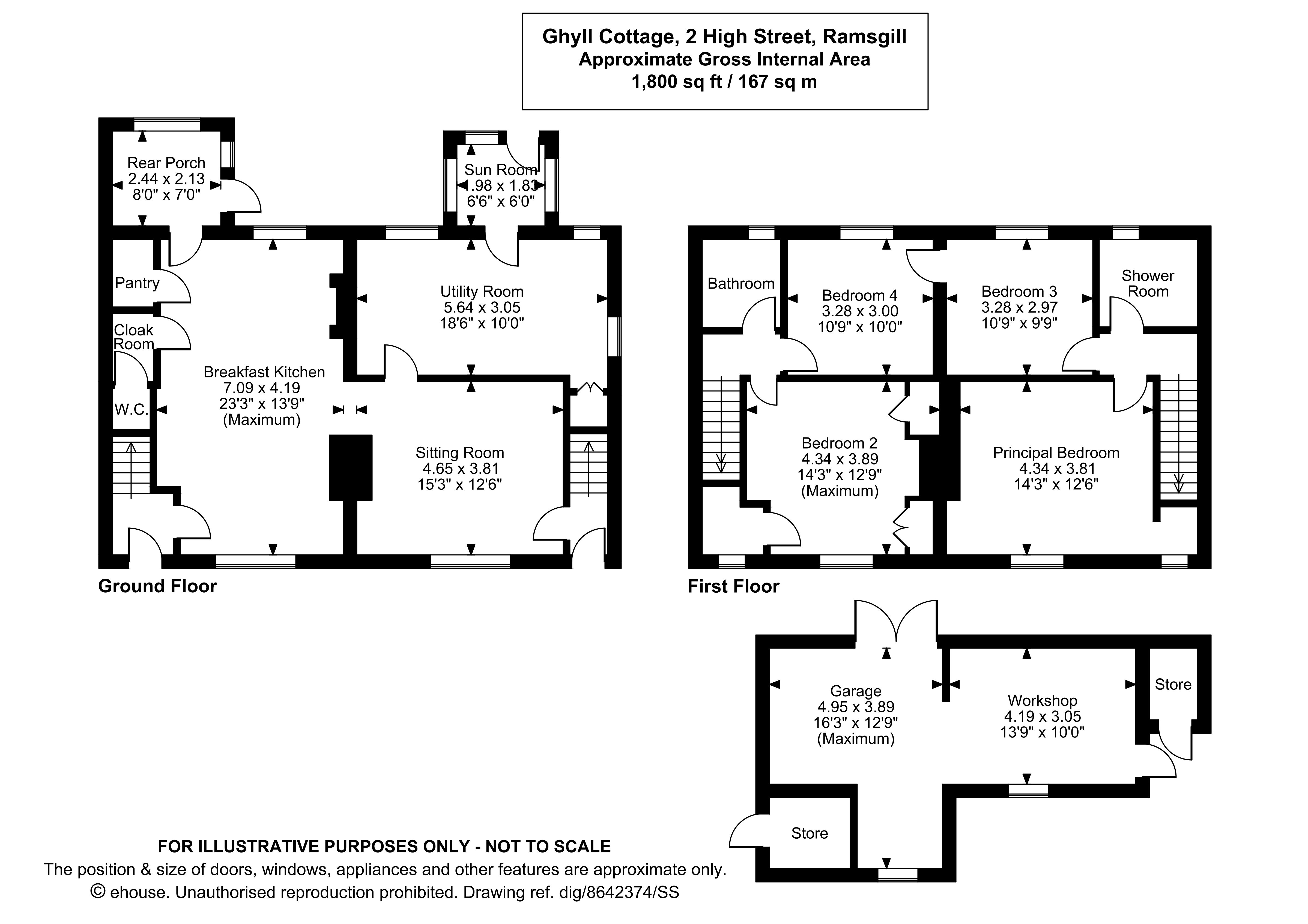 Ghyll Cottage,, Ramsgill, North Yorkshire floorplan