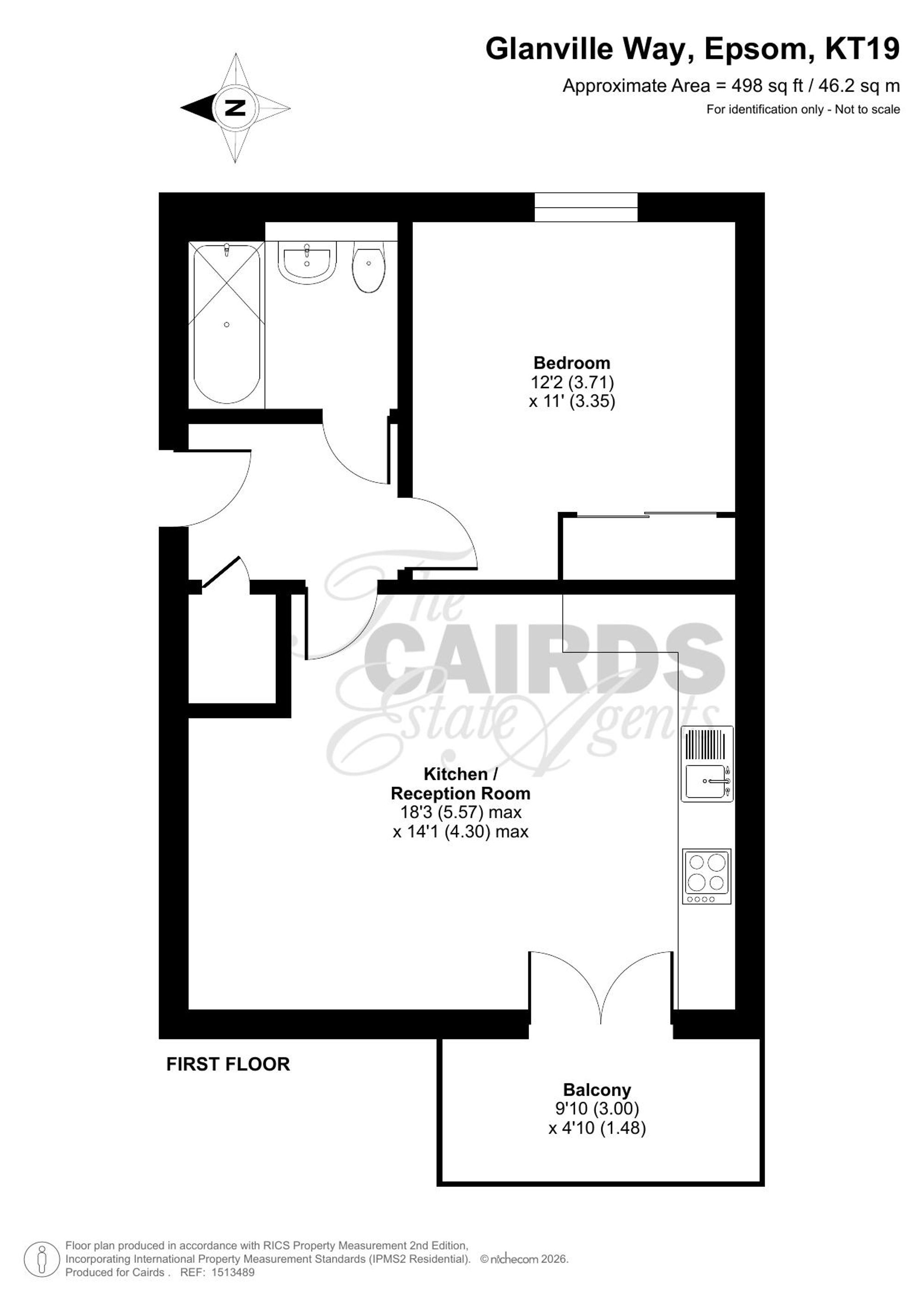 16 Ashford Court Glanville Way, Epsom floorplan