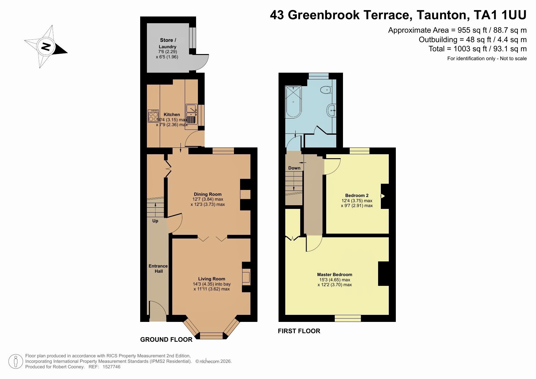 43 Greenbrook Terrace, Taunton floorplan