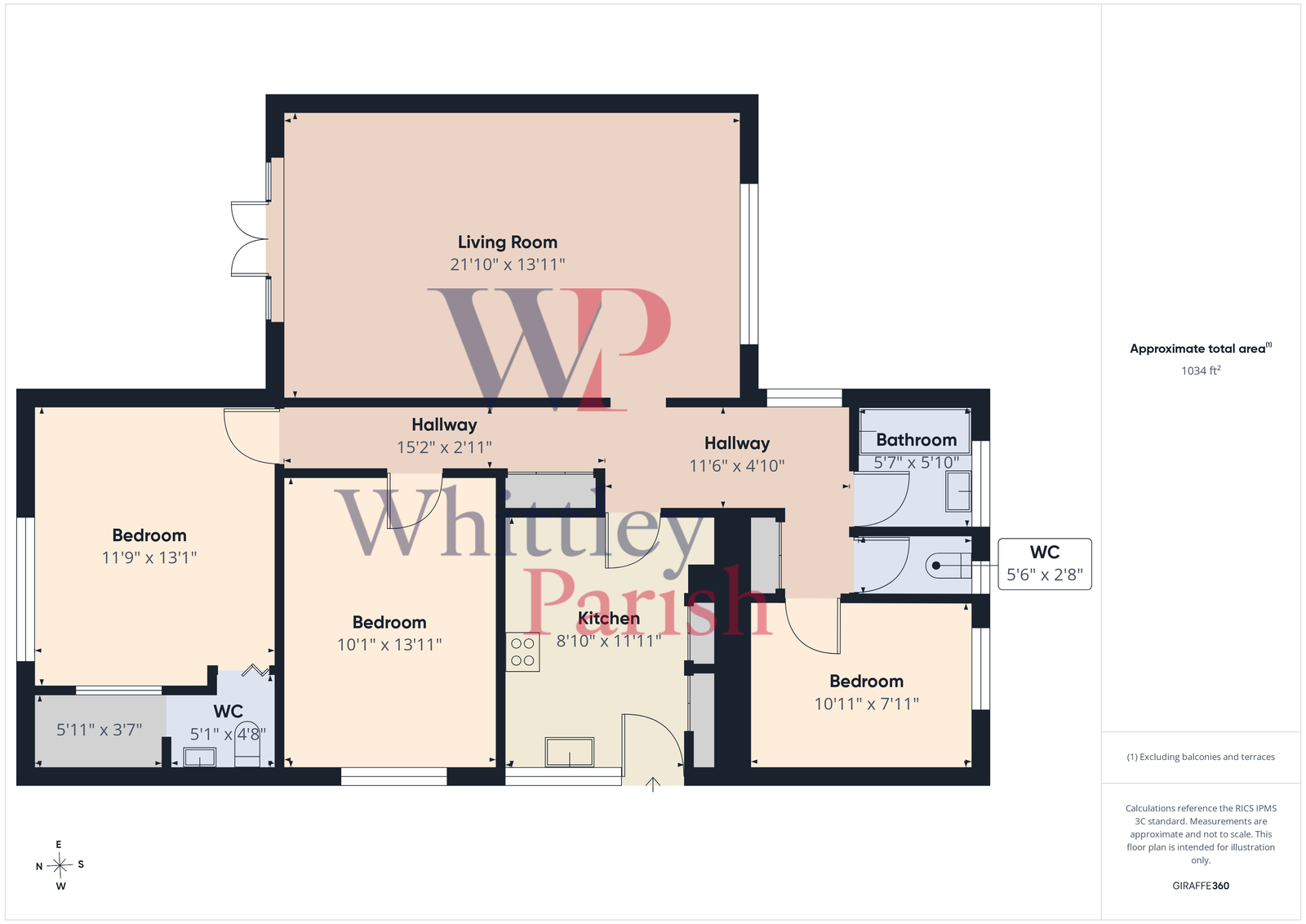 3, Crown Way, Norwich floorplan