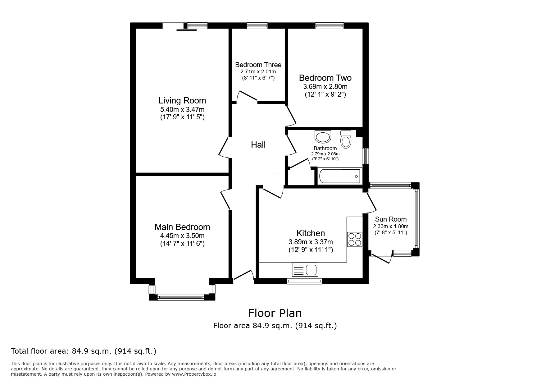 5, Windsor Place, Peterborough floorplan
