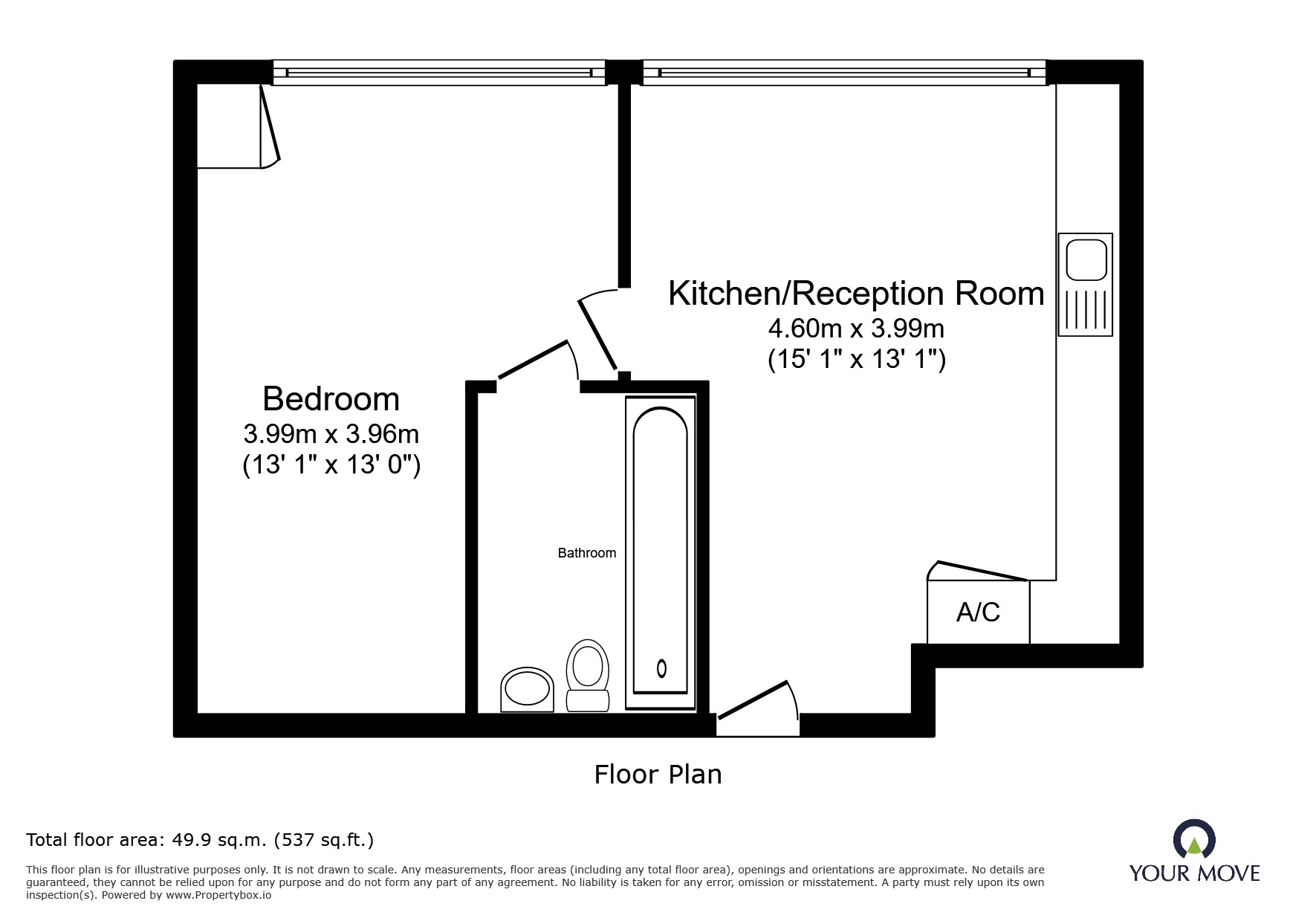Flat 22, Glasshouse,, 21, Mill Street, Bedfordshire floorplan