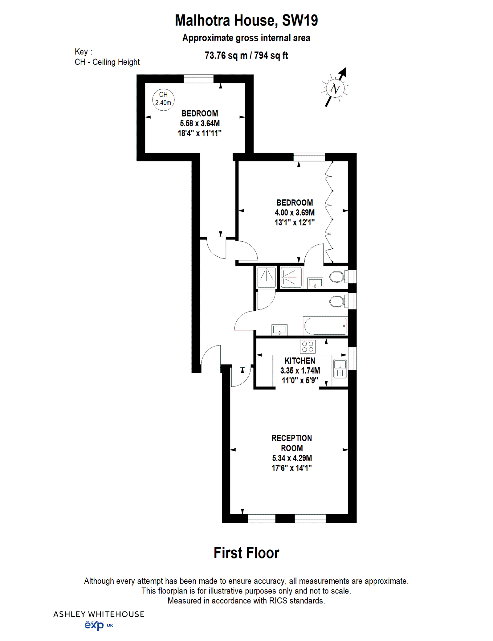 Graham Road, London floorplan