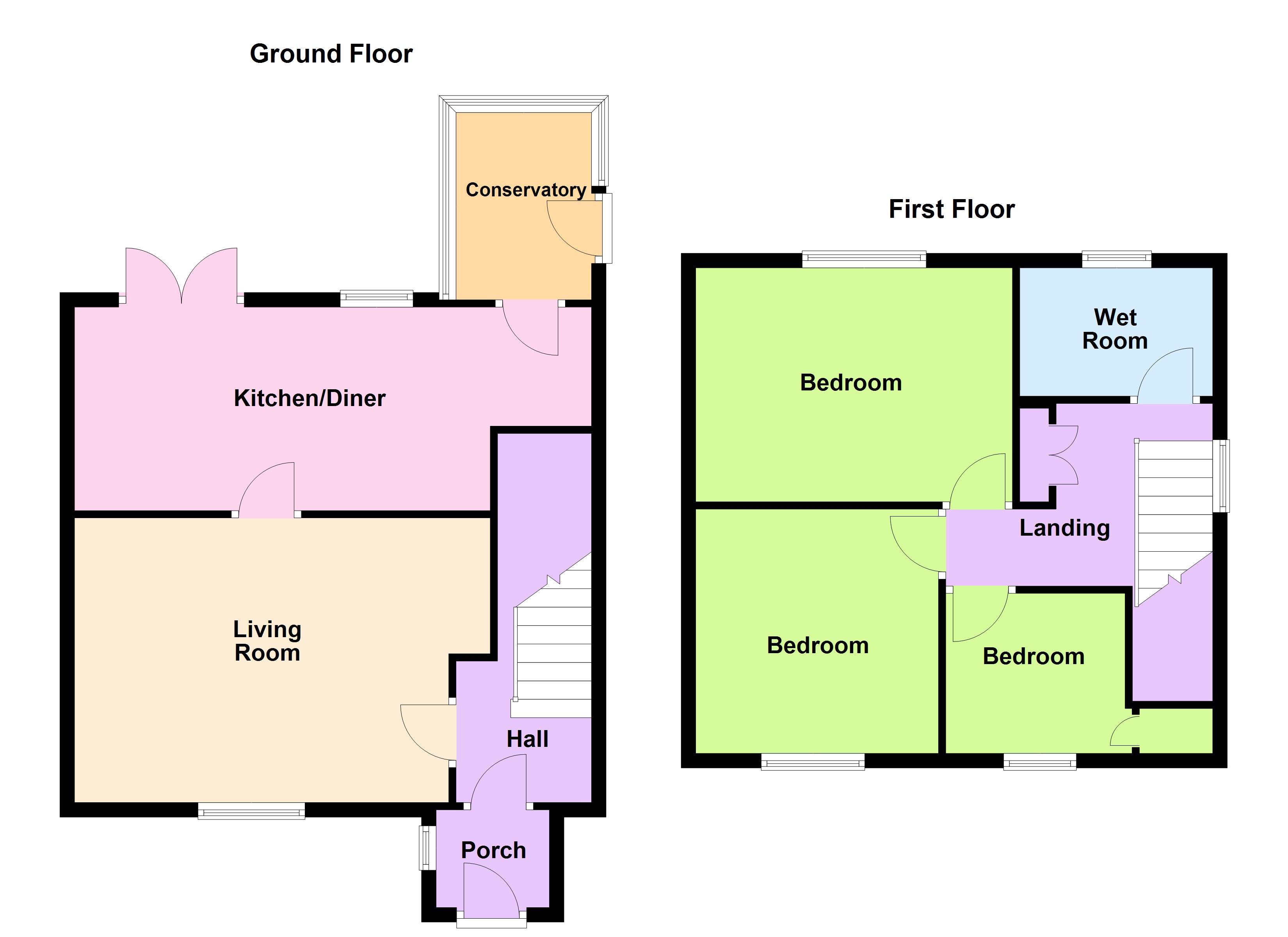 2, Woodfield Avenue, Pembrokeshire floorplan