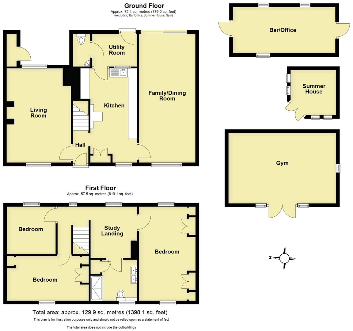 1, Asps Cottages, Warwick floorplan