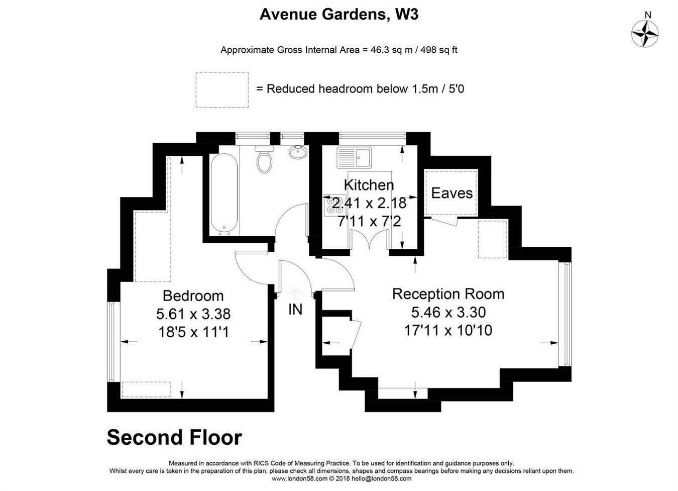 1 Bedrooms Flat for sale in Avenue Gardens, London W3
