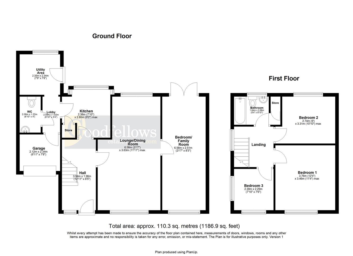17, Dulverston Close, Newcastle Upon Tyne floorplan