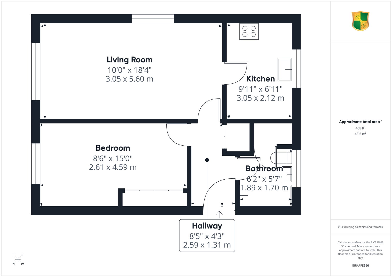 24, Abbotsbury Court, Horsham floorplan
