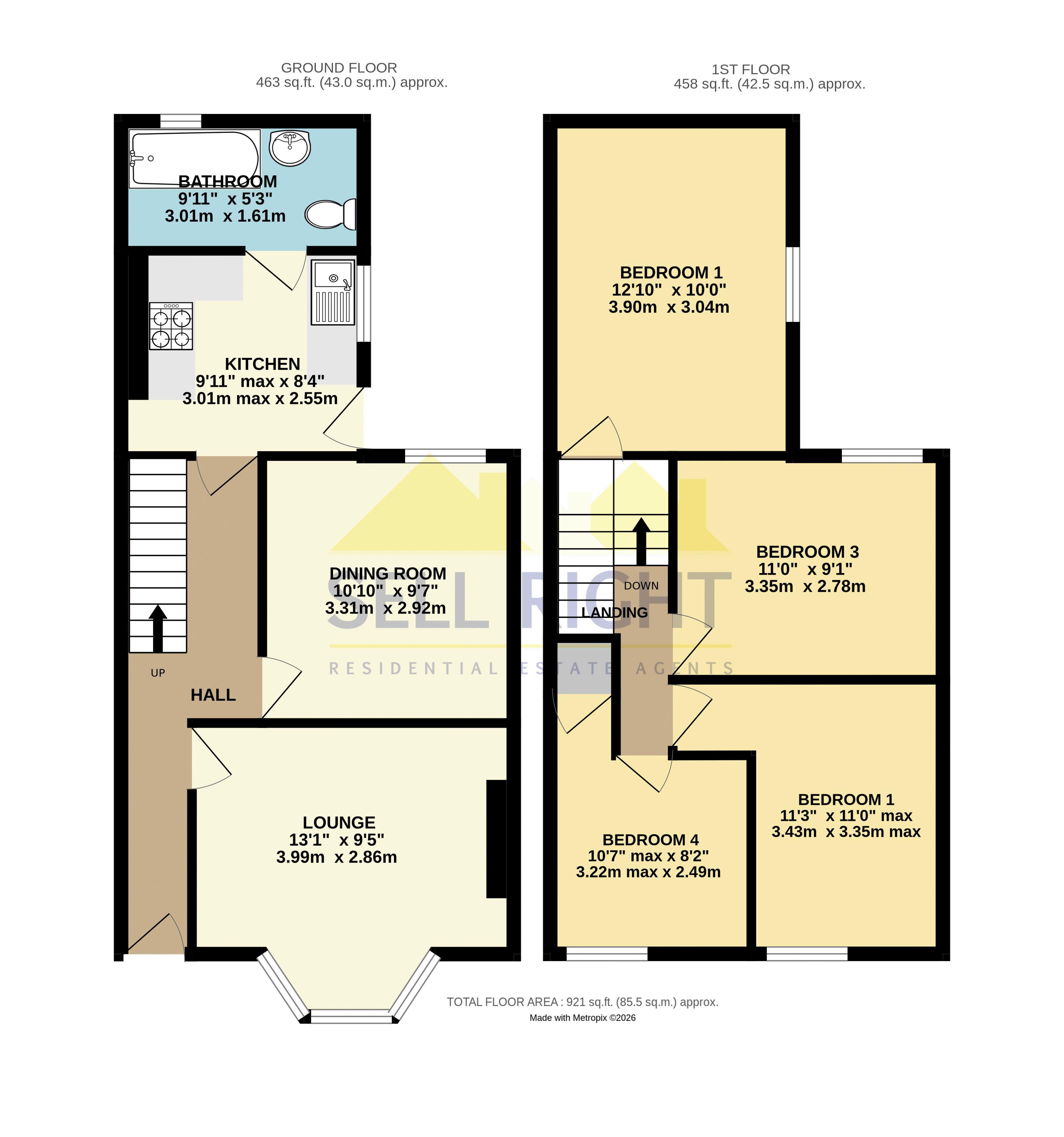1, New Park Terrace, Pontypridd floorplan