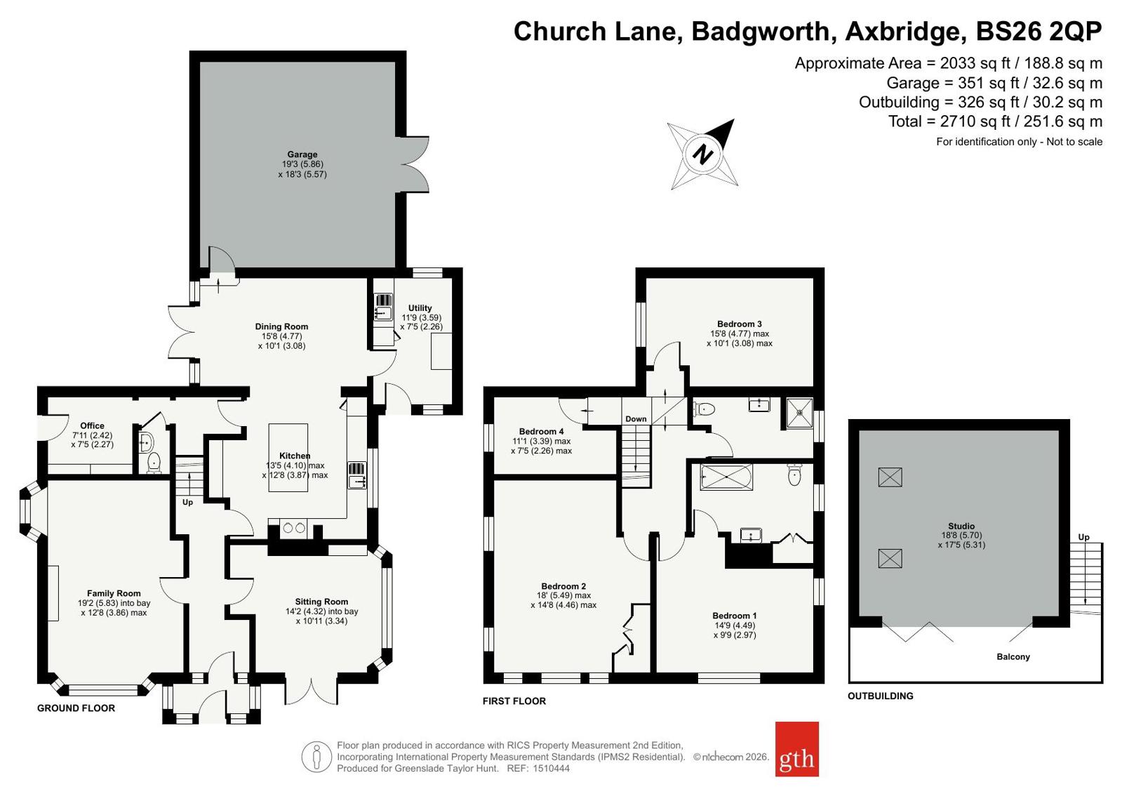Little Rising,, Church Lane, Axbridge floorplan