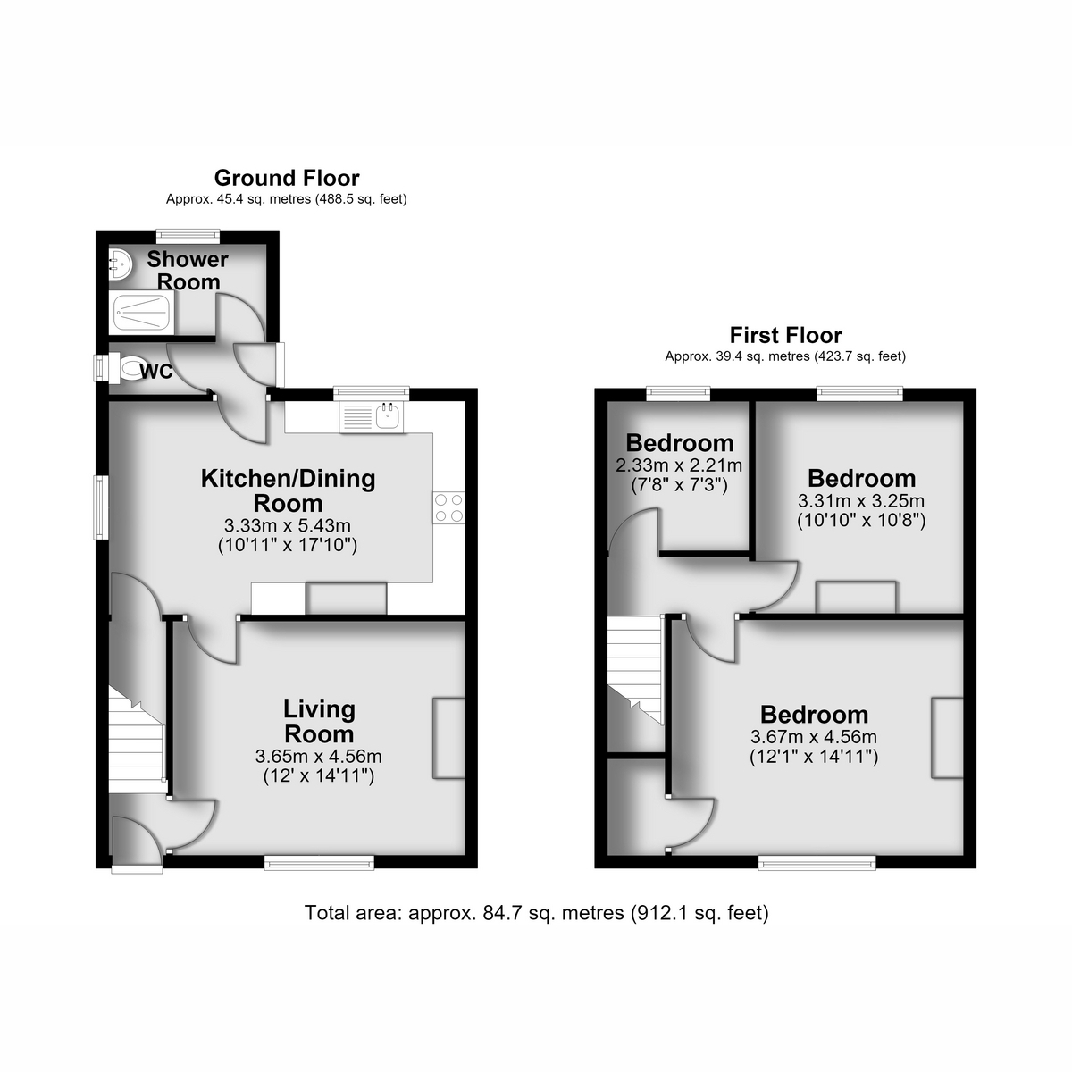 11, Little Lane, Kimberley floorplan