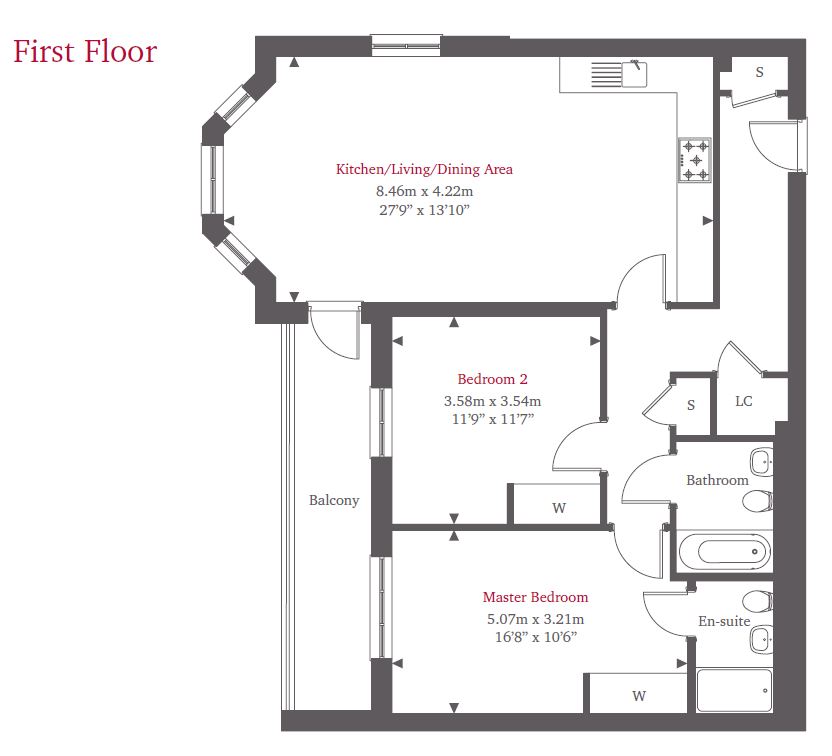 2 Bedrooms Flat for sale in Elva Lodge, Castle Hill, Maidenhead SL6