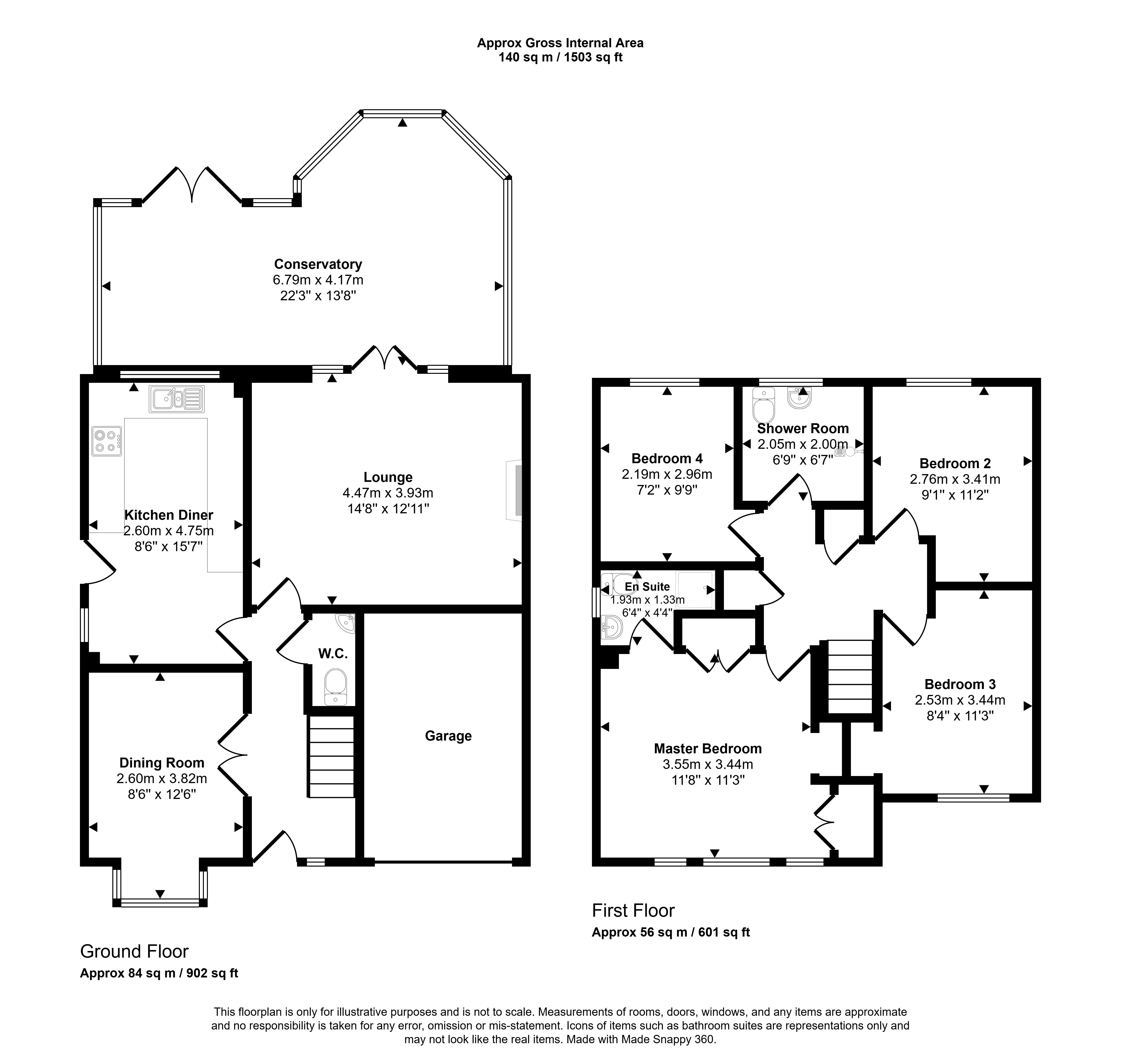 4, Holwick Close, Consett floorplan