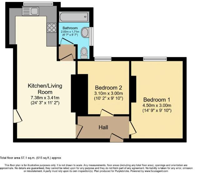 Flat 13,Victoria Court, Cartwright Street, London floorplan