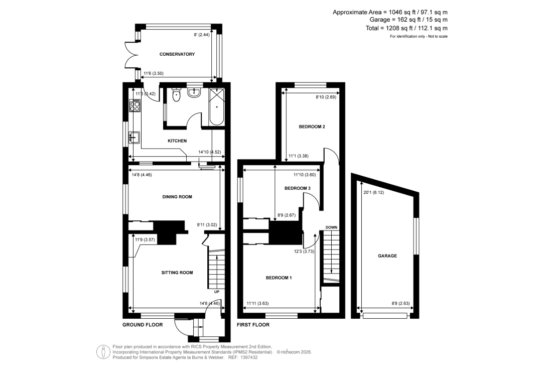 3 Whitmore Hill Cottages,, Whitmore Vale Road, Hindhead floorplan